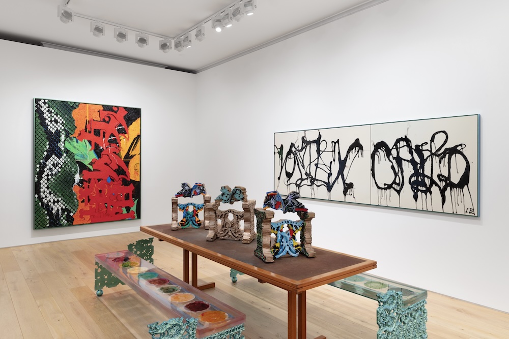 Ida Ekblad: EAT AN EGGPLANT (installation view)