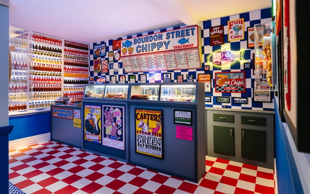 Lucy Sparrow &lsquo;The Bourdon Street Chippy&rsquo; (installation view)