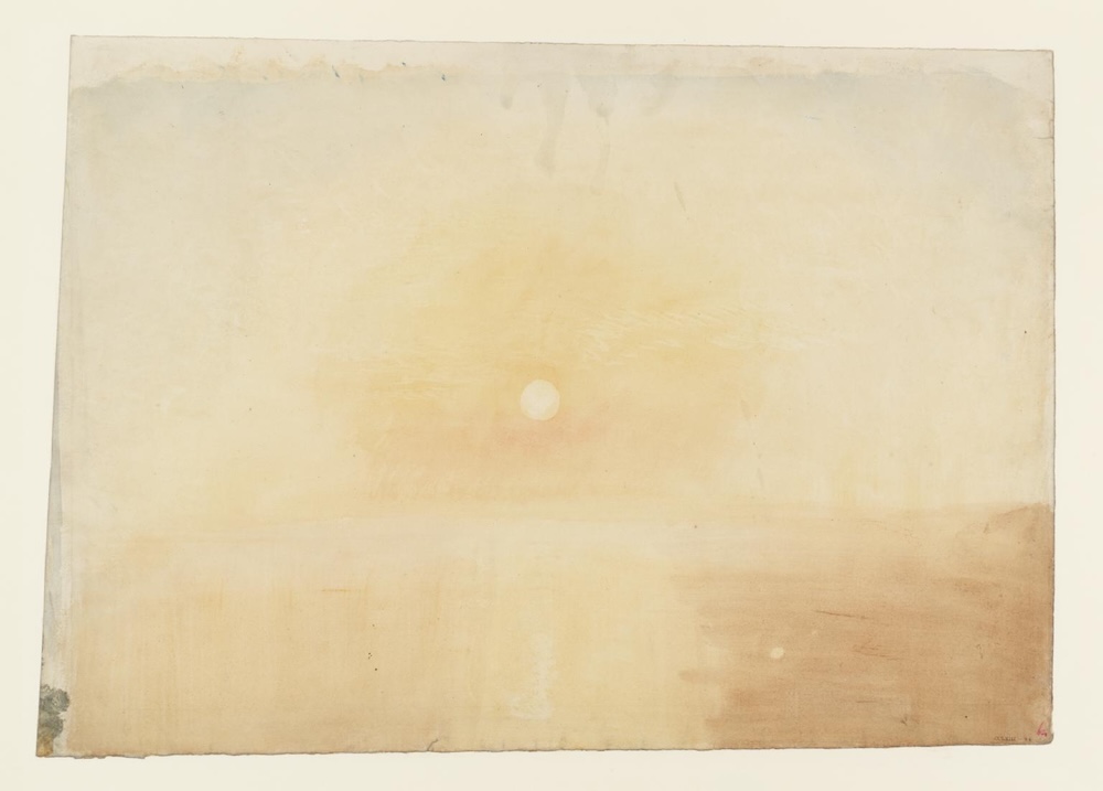 JMW Turner, ‘The Sun Rising over Water’ (c. 1825-30)